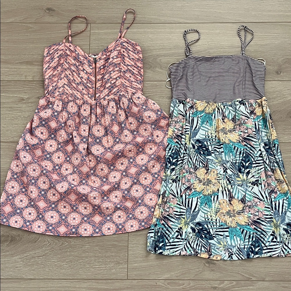 Roxy Pink and Blue Kids Dress Duo